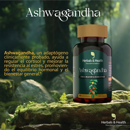 ASHWAGANDHA - REDUCE EL ESTRÉS - MEJORA EL SUEÑO - REDUCE EL CORTISOL