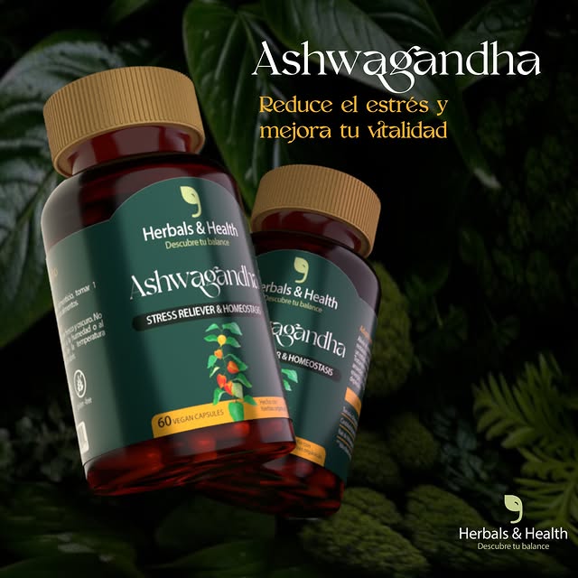 ASHWAGANDHA - REDUCE EL ESTRÉS - MEJORA EL SUEÑO - REDUCE EL CORTISOL