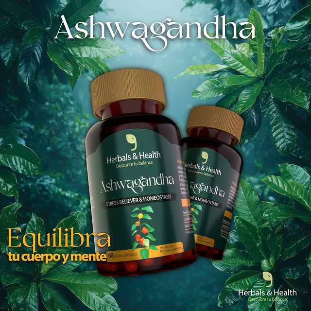 ASHWAGANDHA - REDUCE EL ESTRÉS - MEJORA EL SUEÑO - REDUCE EL CORTISOL