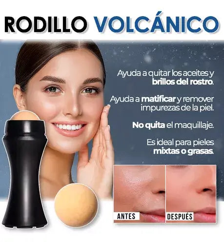 Rodillo Volcánico para Control de Grasa